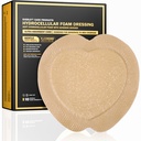 EVERLIT Sacrum Silicone Foam Dressing | Highly-Absorbent Waterproof Sacral Bandage Pad for Bed Sore Pressure Ulcer Wound Care | Sterile Adhesive Dressing for Chronic Wounds (9" x 9" | 10 Pack)