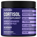 Cortisol Supplement for Women [16-Plex]- Rhodiola Rosea, Ashwagandha, L-Theanine, Magnesium Glycinate -Supports Sleep & Calm, Cortisol Detox Support with Saffron, Phosphatidylserine, Vegan Made in USA