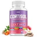 Cortisol Supplements for Women with Magnesium, Ashwagandha & L-Theanine, High Cortisol Reducer, Manager, Cortisol Detox for Women, Lower and Control 90 Capsules (Pack of 1)