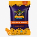 Electrolytes for Party Recovery | 3200mg Electrolytes for Rapid Hydration | 150mg Milk Thistle for Liver Support | 50mg Caffeine to Boost Energy | All Natural, Sugar-Free 3ct, Orange