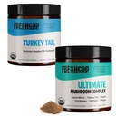 FreshCap Mushrooms Immunity Bundle (Turkey Tail Powder and Ultimate Mushroom Complex Powder)