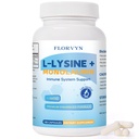Lysine Monolaurin Capsules, 1:1 Ratio Formula Immune Support Oral & Gut Health, Lysine + Monolaurin Immune Booster Supplement, Non-GMO 100 Vegan Capsules