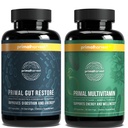 Primal Harvest Gut Restaurar &amp; Multivitamin Suplementos para Mujeres y Hombres Multi Vitamin Capsules y Colon Cleanse Pills Bundle