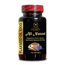 Organic Flaxseed Oil 100 Softgels – Cold-Pressed Omega Source – Plant-Based & Vegan – Non-GMO – Natural Formula – Made in USA