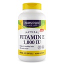 Orígenes saludables Vitamina E, 1.000 UI (Natural) Tocoferoles mixtos - Suplemento de vitamina E - Esquía sin gluten, pelo y uñas Vitamina - 120 Softgels