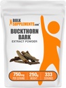 BulkSupplements.com Buckthorn Bark Extract Powder - Buckthorn Bark Powder, Herbal Supplement - Vegan & Gluten Free, 750mg per Serving, 250g (8.8 oz) (Pack of 1)