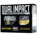NDS Nutrition Maximum Strength Dual Impact Stack - Powerful 2-in-1 Weight Pérdida Kit combina alta energía resistente a la grasa XT Thermogenic con Censor Body Toner Premium CLA (60 Caps & 90 Softgels)