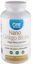 One Planet Nutrition Nano Ginkgo Biloba 250 mg (120 Count) - Nano Particle Sized Ginkgo Biloba Extract for High Absorption - Supports Cognitive & Circulatory Health - Non GMO, Vegan, Gluten Free