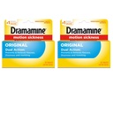 Dramamine Motion Sickness Relief, Original Formula, Dual Action Tablets, Prevents and Relieves Nausea Dizziness and Vomiting, 50 mg, 36 Count (Pack of 2)