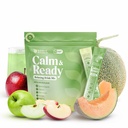 Calm and Ready Powder Mix, Cortisol Reducer*, Sleep & Relaxation Aid, Magnesium Glycinate, Ashwagandha KSM-66, L-Theanine, Tart Cherry, Sugar Free, 20 Packets, Apple Melon