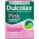 Dulcolax Pink Laxative Comfort Coated Tablets - 25 ct, Pack of 6