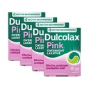 Dulcolax Pink Stimulant Laxative Tablets, Effective & Predictable Overnight Relief, Bisacodyl 5 mg (25ct)(Pack of 4)