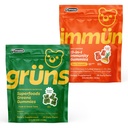Grüns Sugar Free Immunity Gummies & Super Greens Multivitamin Gummies Bundle - Digestive & Immune Support Supplement
