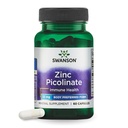 Swanson Zinc Picolinate - Suplemento Mineral Promoción de la Salud Prostática, Visión Salud, &amp; Apoyo Inmunitario - Forma Preferente Cuerpo de Zinc Chelated - (60 cápsulas, 22 mg cada uno)