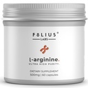 FOLIUS LABS L-Arginine 1000mg Supplement for Men and Women - Supports Nitric Oxide Production - Supports Blood Circulation - Pre Workout Amino Acid Supplement (60 Capsules)