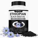 Purely Nutrient Ethiopian Black Seed Oil - Cold-Pressed Nigella Sativa Seed Oil, High Thymoquinone Formula, Non-GMO, Gluten Free - 60 Count(1pc)
