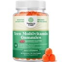 Adolescentes multivitamina Gummies 12-17 - Niños Adolescentes &amp; Niñas Gummy Vitaminas para una mejor piel, Immune Strength, Mood & Energy Support - Adolescente Niña & Niño Suplementos con Zn, Mg, Vitamina A, C, D &amp; E - 60 Ct