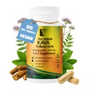 Fiji Kava Kava Capsules - Natural Relaxation Adaptogen Blend - 200mg Kava Extract - Ashwagandha & Valerian Root - Vegan, Non-GMO, Gluten-Free - Stress Relief & Mood Support (60 Kava Capsules)