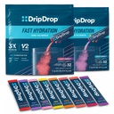 DripDrop Hydration - Electrolyte Powder Packets - Watermelon, Berry, Lemon, Orange, Fruit Punch, Grape, Strawberry Lemonade, Cherry - 64 Count