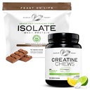 Muscle Feast Isolate + Creatine Candy Bundle: 1 Whey Protein Isolate (Chocolate, 5lb) + 1 Creatine Candy (Lemon Lime, 360) | Premium Supplements, Vegetarian, Gluten Free