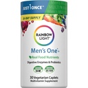 Multivitamina de luz arco iris para hombres, vitamina C, D &amp; Zinc, Probióticos, Multivitamina de hombre proporciona soporte de inmunológico de alta potencia, no GMO, vegetariano, 30 Tabletas