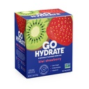 GoHydrate Instant Hydration Powder Packets - Low Sodium Electrolytes Drink Mix - Natural Hydration Support, Sugar Free Electrolyte Flavored Powder Drink with Vitamin D, 30 Packs, Kiwi Strawberry