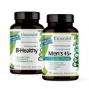 EMERALD LABS Bundle with B Healthy (120 Veg Caps) &amp; Men's 45+ 1-Daily Multi (60 Veg Caps) - Vegan Vitamin B Complex with Full Spectrum B Vitamins - Men's Multivitamin with CoQ10, Lycopene &amp; More