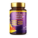 AJS Alpha GPC Nootropic Brain Supplement 90CT,Phosphatidylserine,St. John'sWort Ginkgo Biloba, Ashwagandha,Bacopa Monnieri,Pterostilbene,Magnesium Glycinate,Ginkgo Biloba (270 Count (Pack of 3))