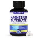 Magnesium Glycinate Capsules 380mg, Magnesium Supplement for Muscle, Heart, Nerve Support, 45 Sevings High Absorption, Non-GMO & Gluten Free - 90 Condes