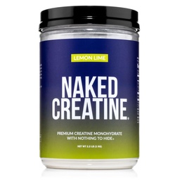 NAKED Pure Micronized Lemon Lime Creatine Monohydrate - 84 Servings - 1,000 Grams, 2.2Lb Bulk, Vegan, Non-GMO, Gluten Free, Soy Free. Aid Strength Gains, No Additives