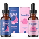 JoySpring Magnesium Citrate Liquid &amp; Magnesium Glycinate and Sleepberry Melatonin 1MG for Kids