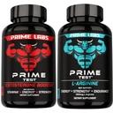 Prime Labs Testosterone Booster + L Arginine Nitric Oxide Capsules - 60 Cuenta Cada