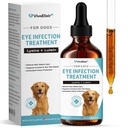 Dog Eye Infection Treatment & Eye Care Support Supplements | Natural Support for Conjunctivitis, Swelling, Dry Eyes, Tear Stains & Discharge | With L-Lysine, Omega-3 & Lutein + Zeaxanthin | 2.03 fl oz