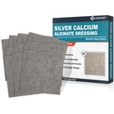 Ceeport Ag Silver Calcium Alginate Wound Dressing Pads 4 "x 4", 10 Pack | Highly Absorbent Dressing with Silver, Non Stick Pads for Wounds, Soft and Comfortable, Individual Pack, Sterile, Wound Care