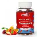 Vitaminas Halales para Adultos - Multivitaminas Halales para Hombres Mujeres - Vitamina A, C, D, E, B6, B12 - Vegetariano, Gummies Halales - 90 Conde