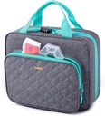 BAGSFY Bolsa de Medicina para Viajar, Almacenamiento de Organizador de Botellas de Píldoras, Caso de Viaje de Medicamentos Grandes, Caja de Píldoras para Vitamina, Bolsas de Kit de Primera Ayuda Vacío.