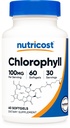 Nutricost Chlorophyll (100mg) 60 Softgels - 30 Servings