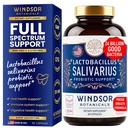 Lactobacillus Salivarius Probiótico - 24bn CFU L Salivarius Probióticos Dentales para dientes y gomas - Tratamiento de mal aliento para adultos, Apoyo Inmunitario, Salud Digestiva - 60 cápsulas Probióticas Orales
