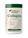 Grandes Lagos Wellness Collagen Peptides Polvo para la piel, el pelo, uñas, juntas " Digestión - Desarrollado - Quick Dissolve Hidrolyzed, Non-GMO, Keto, Kosher - 10 oz