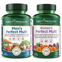 Purity Products Bundle - Hombres Perfect Multi + Mujer Perfect Multi - Hombres - Asistencias Vitality saludable, Energía + Más - Mujeres - Apoyos Urinary Tract Health, Immunity, Hair Skin Nails + Más