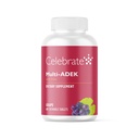 Celebrar Vitaminas Multi ADEK Chewables, 60 mg de hierro - Multivitamínico diario Bariat, vitaminas A, D, E, K &amp; B12 para cirugía de conmutación duodenal Pacientes - Grape (60 Tabletas)