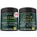 Bundle 5in1 Valerian Root Suplemento &amp; 6in1 Premium Ceylon Cinnamon Suplementos