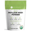 Kate Naturals Psyllium Husk Polvo para Hornear, Fibra & Digestión. Psyllium Seed Powder for Dogs & Cats (12oz, Organic, Gluten Free, Pet Safe)