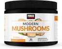 Factor de fuerza Mushrooms moderno Polvo, Mushroom Suplemento para apoyar Energía, Focus, Inmunity, " Digestión con Cordyceps, Turquía Tail, Chaga, Reishi, Lion’s Mane, Shiitake, Unflavored, 30 Servimientos