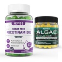 NEVISS Nicotinamide 500mg Gummies + Marine Algae Calcium Gummies Bundle