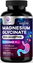 Magnesium Glycinate 500mg Capsules - Puro " Chelated for Max Absorption - Supports Muscle, Nerve " Heart Health, Sleep Support - Best Magnesium Pills Supplement for Whole Body Support - 120 Capsules