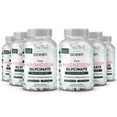 Orgánicas Magnesio Puro Glycinate con Zinc - Maximum Strength Suplemento de magnesio Chelated para Mujeres y Hombres para Calambres musculares y Apoyo al sueño - 6 Botellas