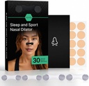 Nasal Strips for Snoring – Reusable Nose Strips, Improve Breathing Sleeping Quality & Nasal Congestion Relief, Snoring Solution Nasal Dilators to Open Passages & Improve Airflow, Clear (30 Count)