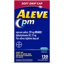 Aleve PM Sleep Aid Plus Pain Reliever Caplets, Naproxen Sodium &amp; Diphenhydramine HCl, Nighttime, 120 Conde