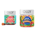 OLLY Chica Adolescente Multi Gummy, Niños Multivitamínico Gummy Worms, Vitaminas, Minerales, Immune Support, 35 &amp; 45 Day Supply